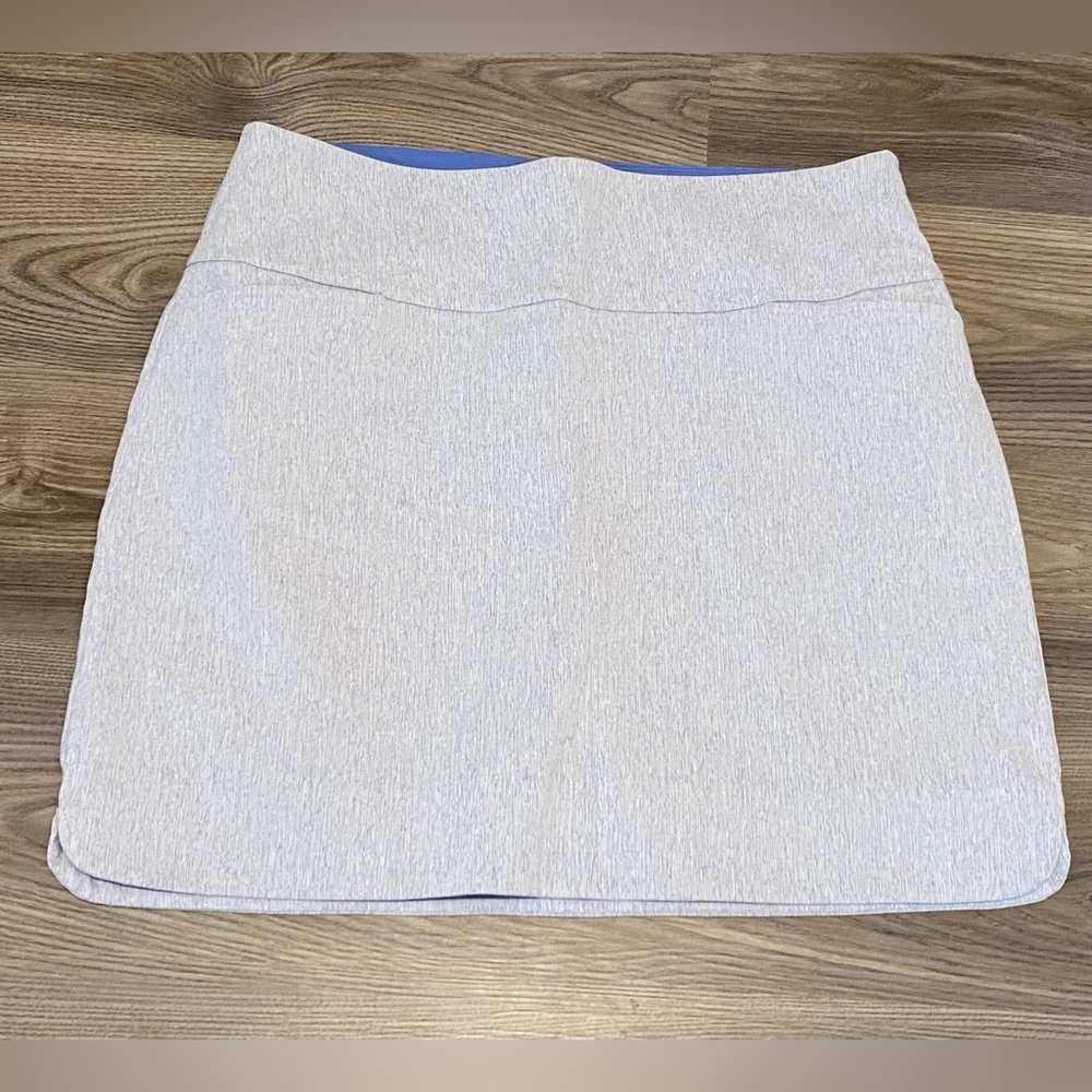 S.C. & CO. Tummy Control Heathered Gray Blue Golf Tennis Skort Womens size XL